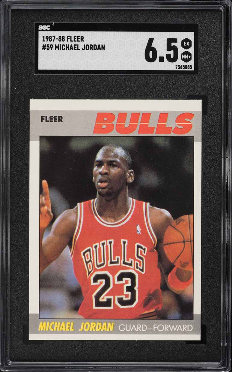 1987 Fleer Basketball Michael Jordan #59 SGC 6.5 EXMT+
