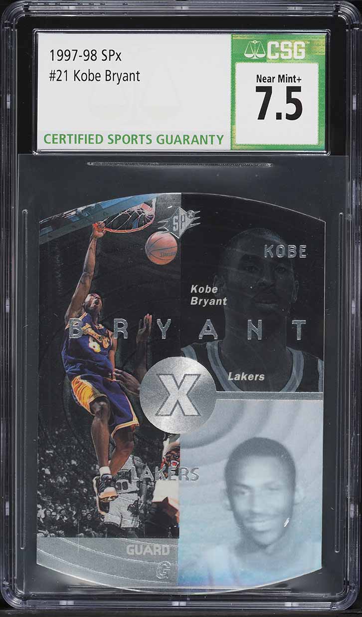 1997 SPx Basketball Kobe Bryant #21 CSG 7.5 NRMT+