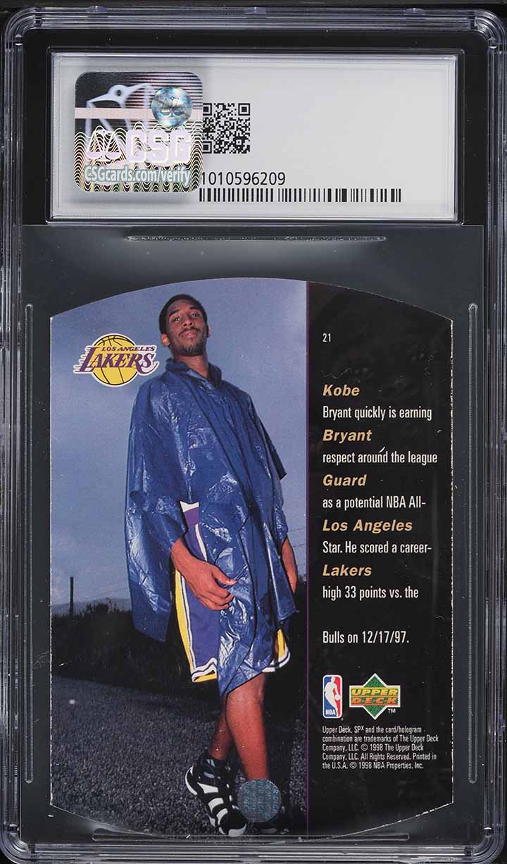 1997 SPx Basketball Kobe Bryant #21 CSG 7.5 NRMT+