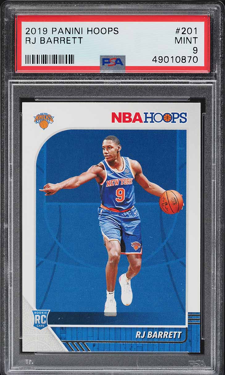2019 Hoops RJ Barrett ROOKIE #201 PSA 9 MINT on Fanatics Collect