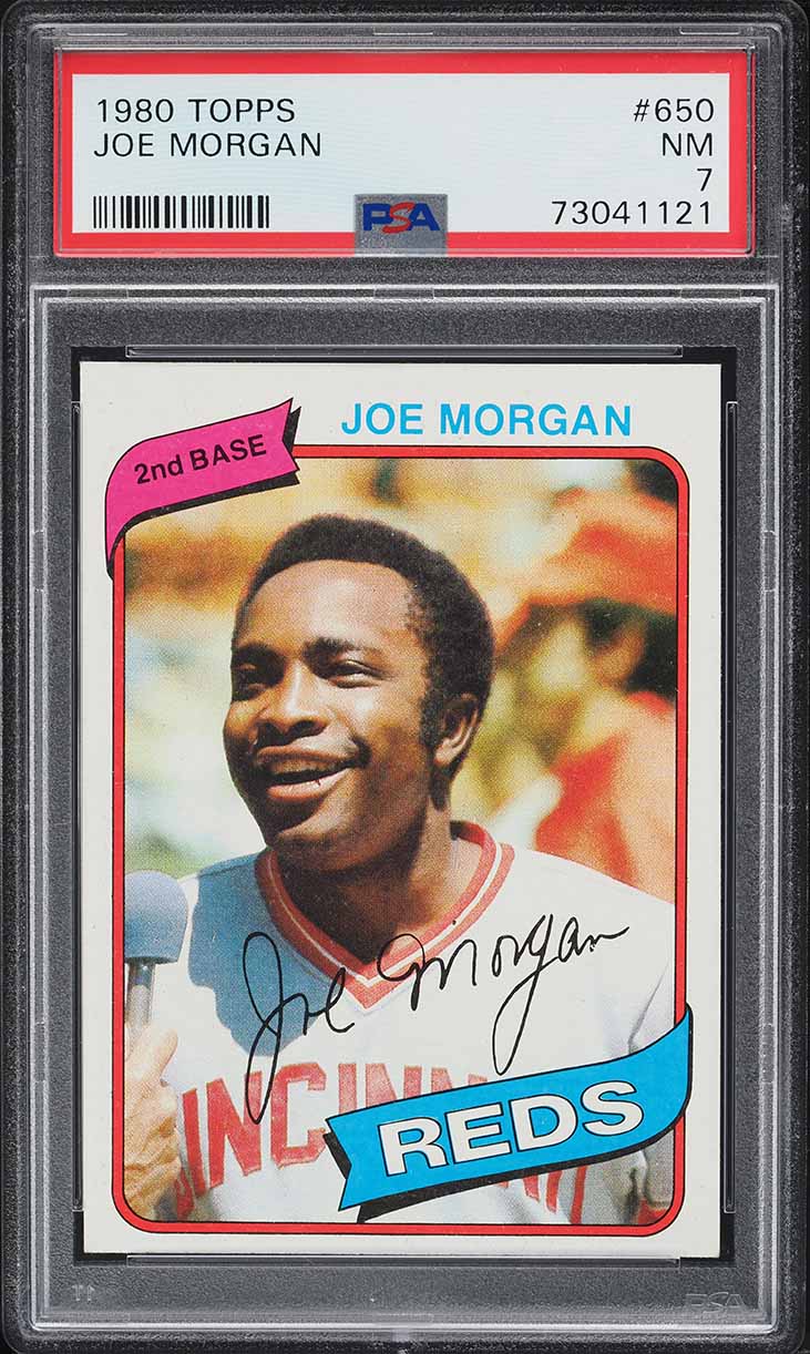 1980 Topps Joe Morgan #650 PSA 7 NRMT