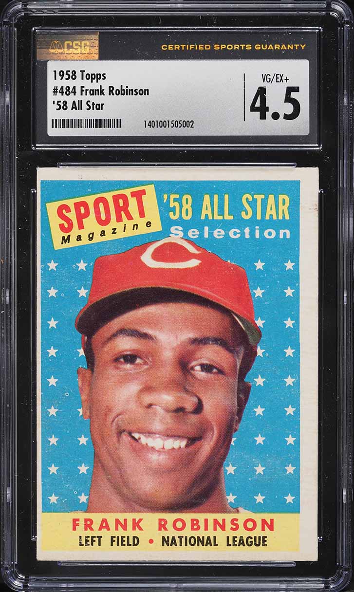 1958 Topps Frank Robinson ALL-STAR #484 CSG 4.5 VGEX+