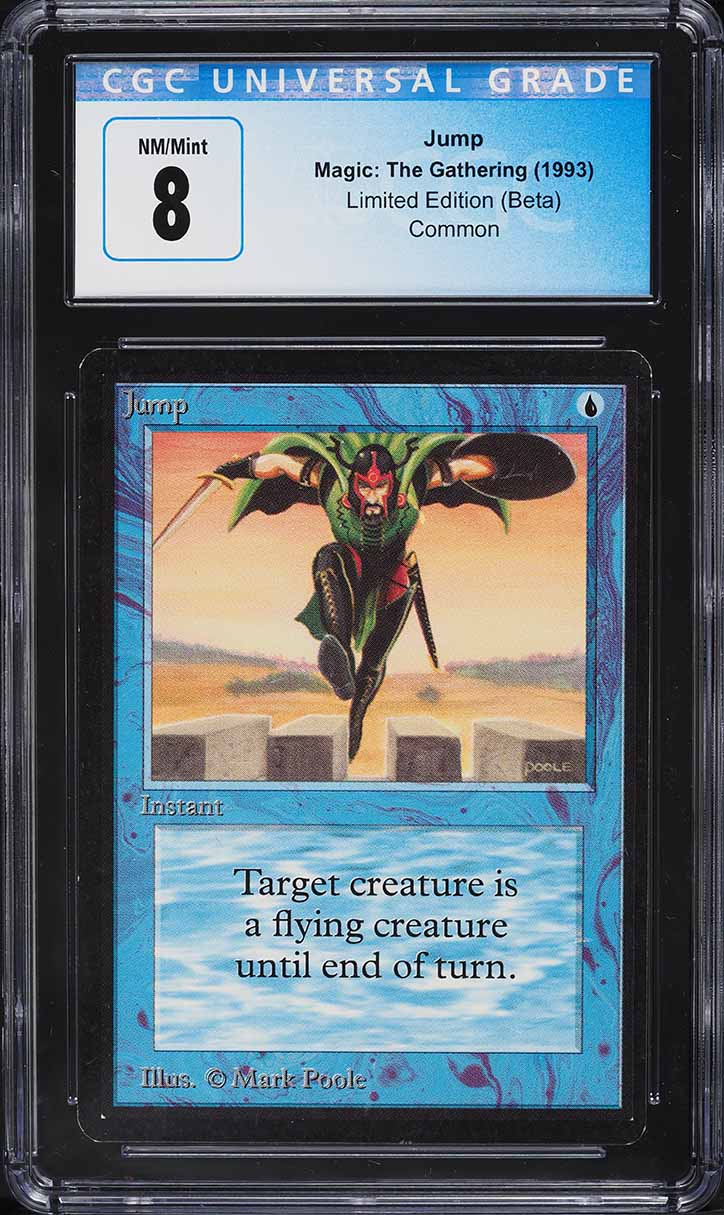 1993 Magic The Gathering MTG Beta Jump C B CGC 8 NM-MT