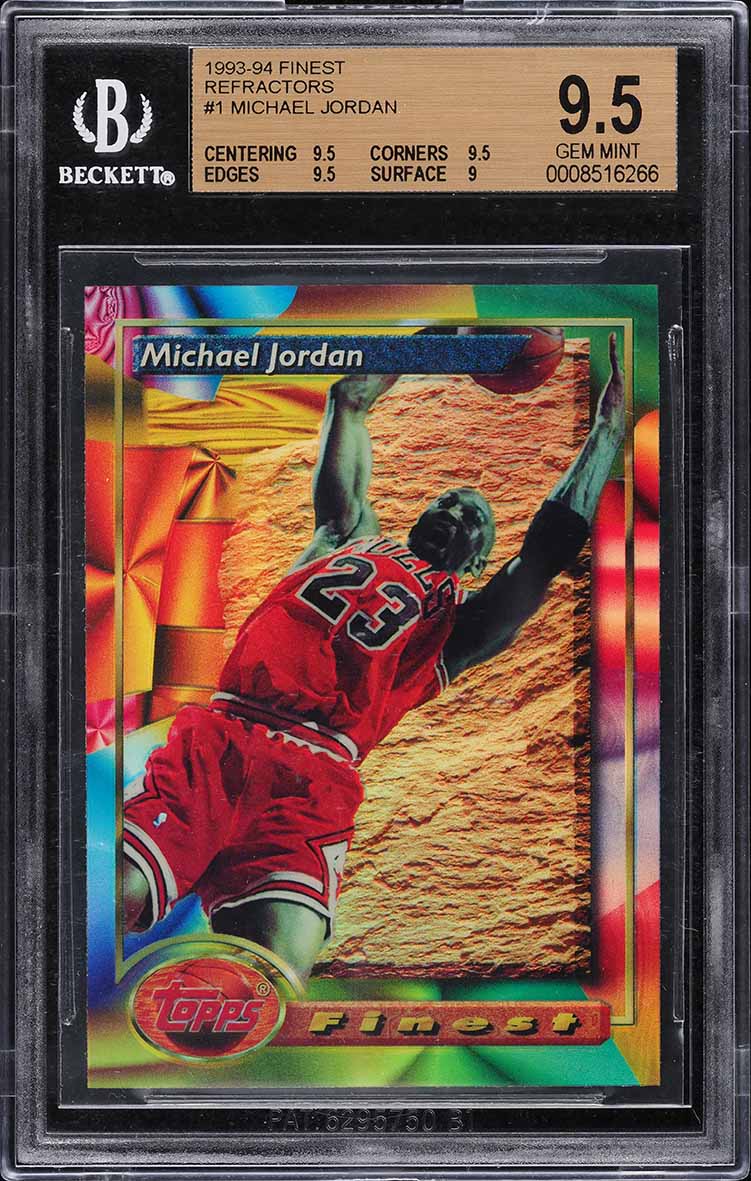 1993 Finest Refractor Michael Jordan #1 BGS 9.5 GEM MINT on