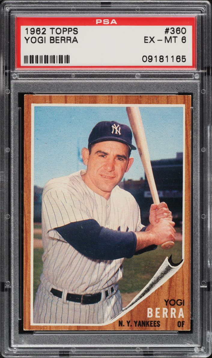 1962 Topps Yogi Berra #360 PSA 6 EXMT