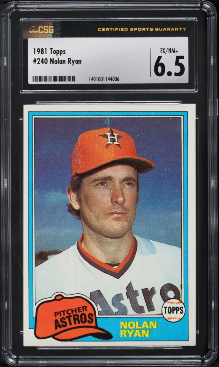 1981 Topps Nolan Ryan #240 CSG 6.5 EXMT+