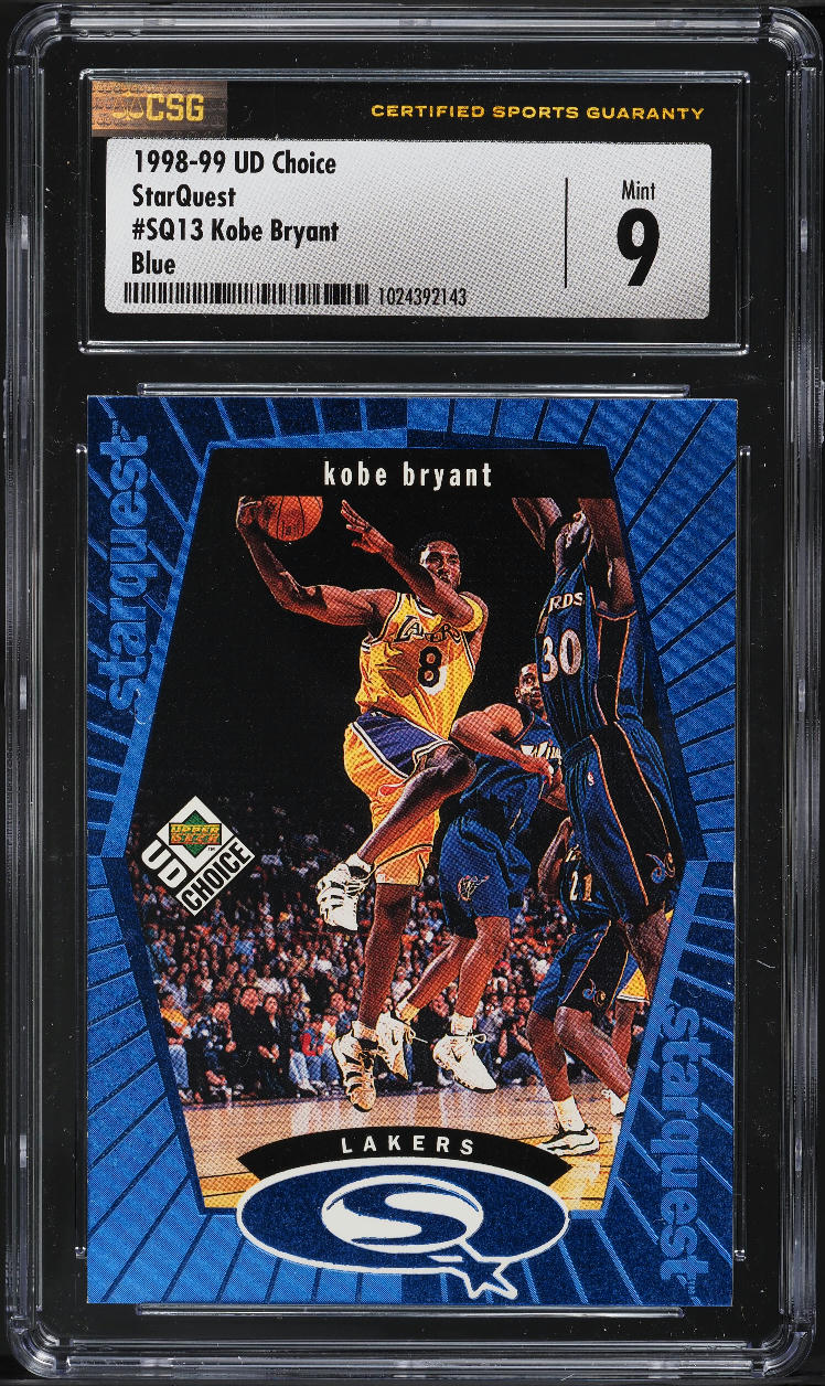 1998 Upper Deck Choice Starquest Blue Kobe Bryant #SQ13 CSG 9 MINT