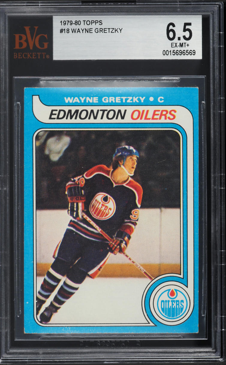 1979 Topps Hockey Wayne Gretzky ROOKIE #18 BVG 6.5 EXMT+