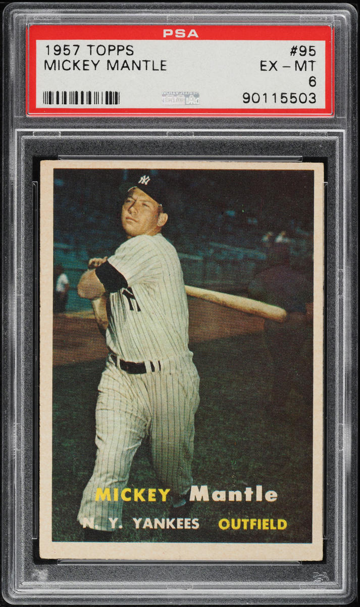 1957 Topps Mickey Mantle #95 PSA 6 EXMT