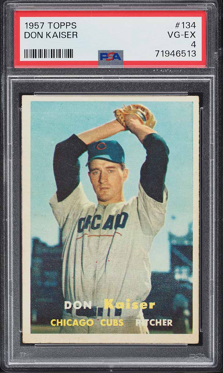 1957 Topps Don Kaiser #134 PSA 4 VGEX