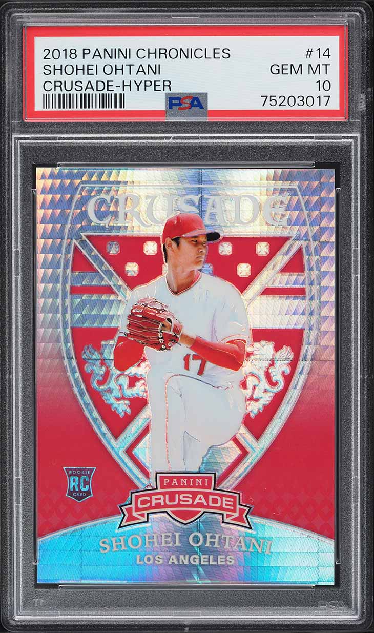 2018 Finest Shohei Ohtani ROOKIE #100 PSA 10 GEM MINT on Fanatics