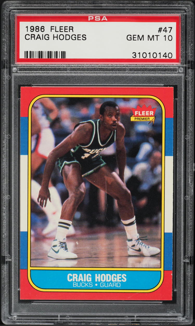 1986 Fleer Basketball Craig Hodges #47 PSA 10 GEM MINT