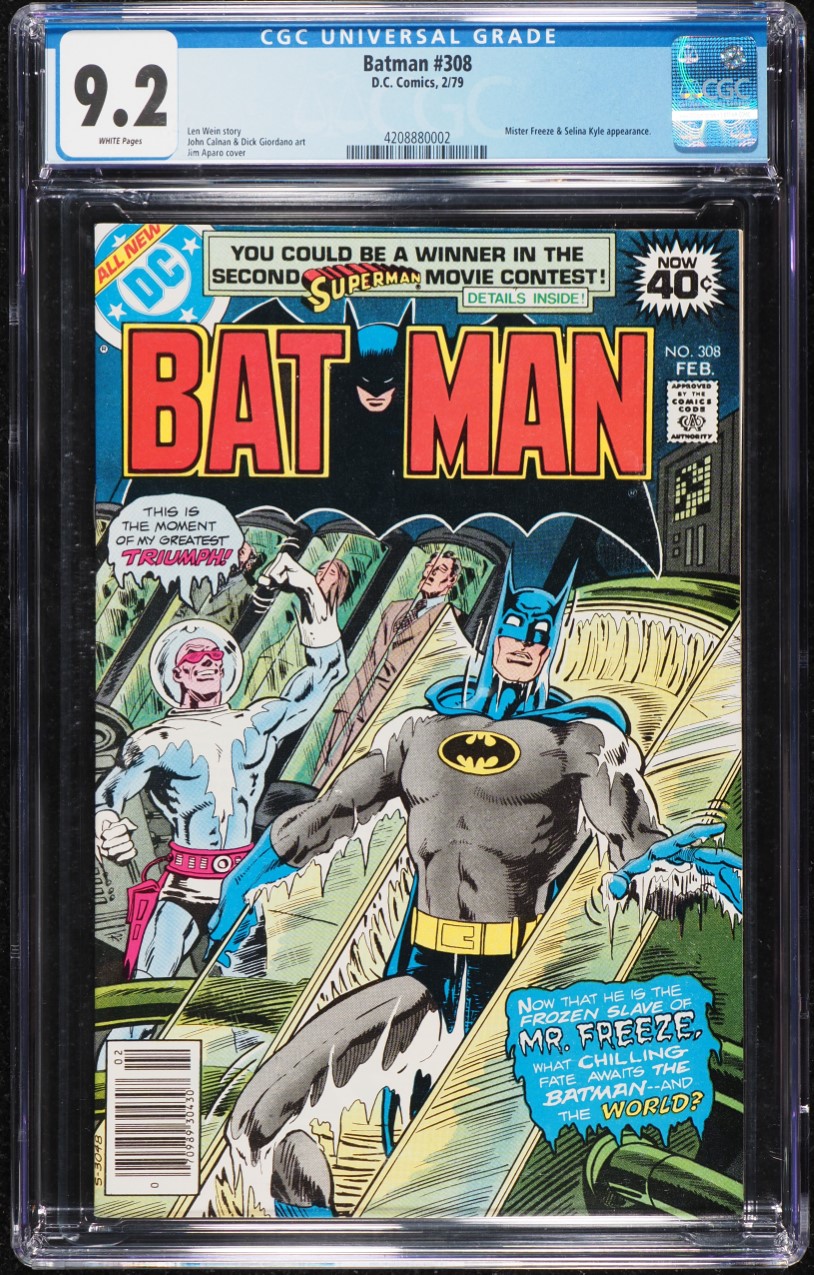 Batman #308 (D.C., 1979) CGC 9.2 White Pages on Fanatics Collect