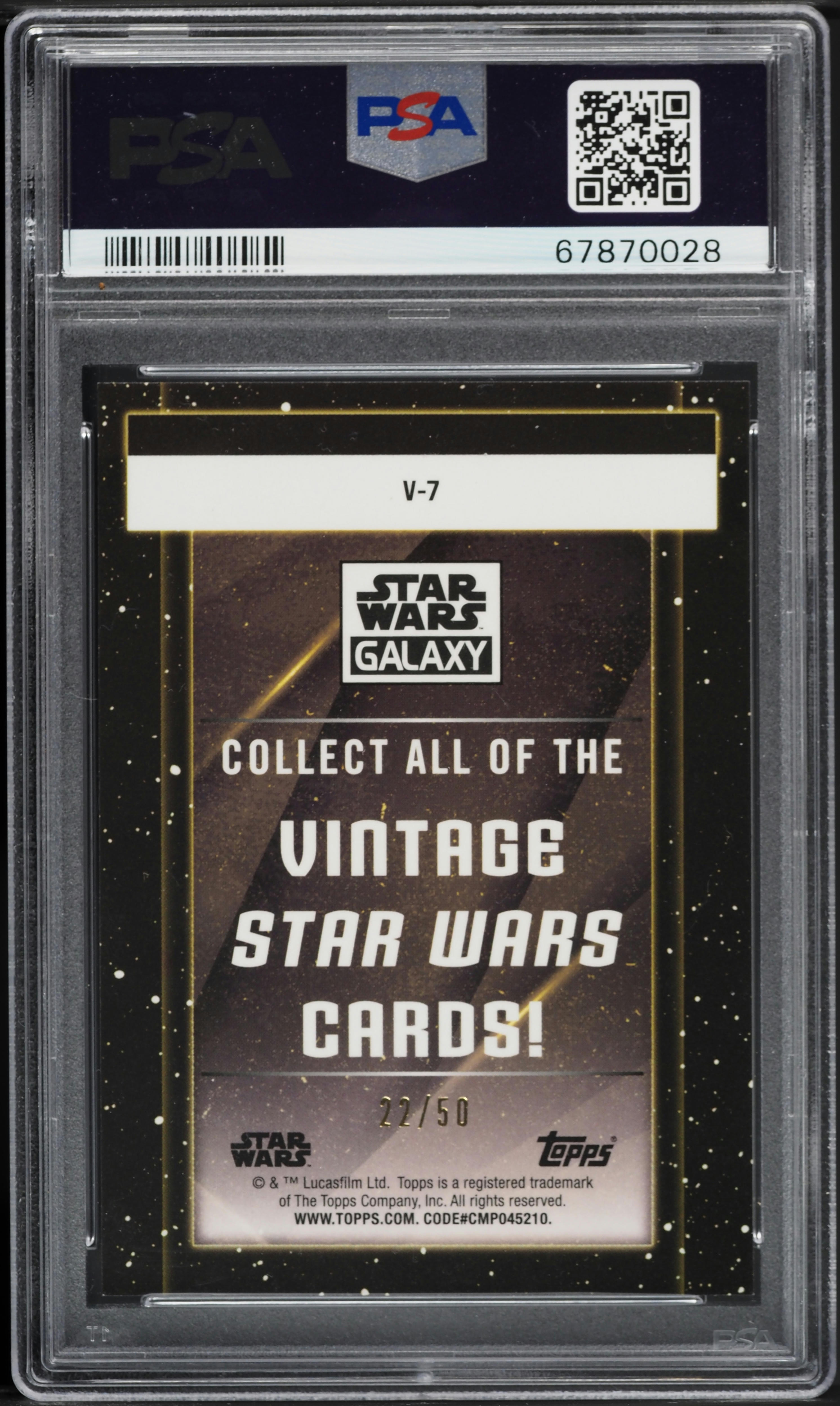 2021 Topps Chrome Star Wars Galaxy Vintage Purple Death Star /50