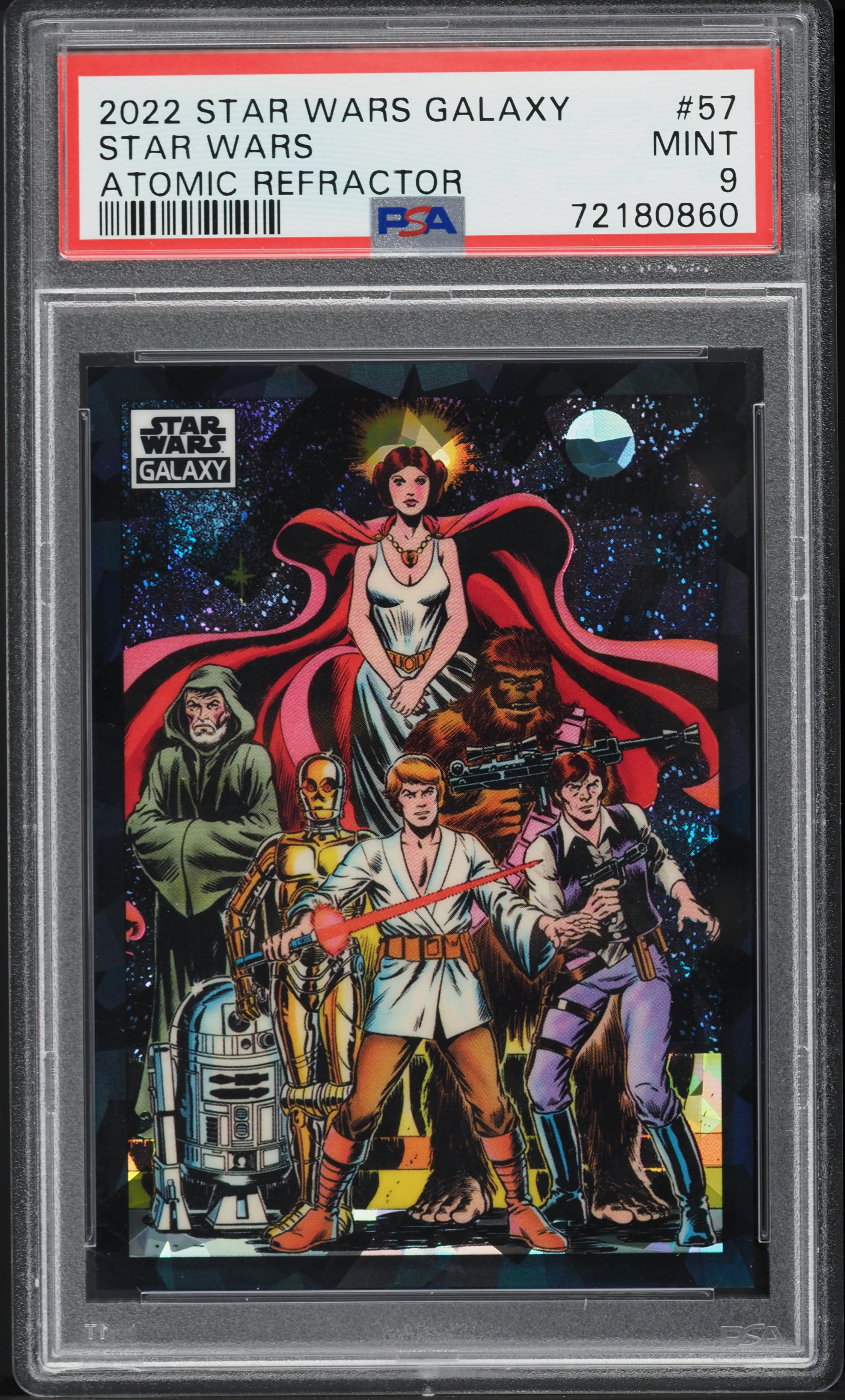 2022 Topps Chrome Star Wars Galaxy Atomic Refractor Star Wars /150