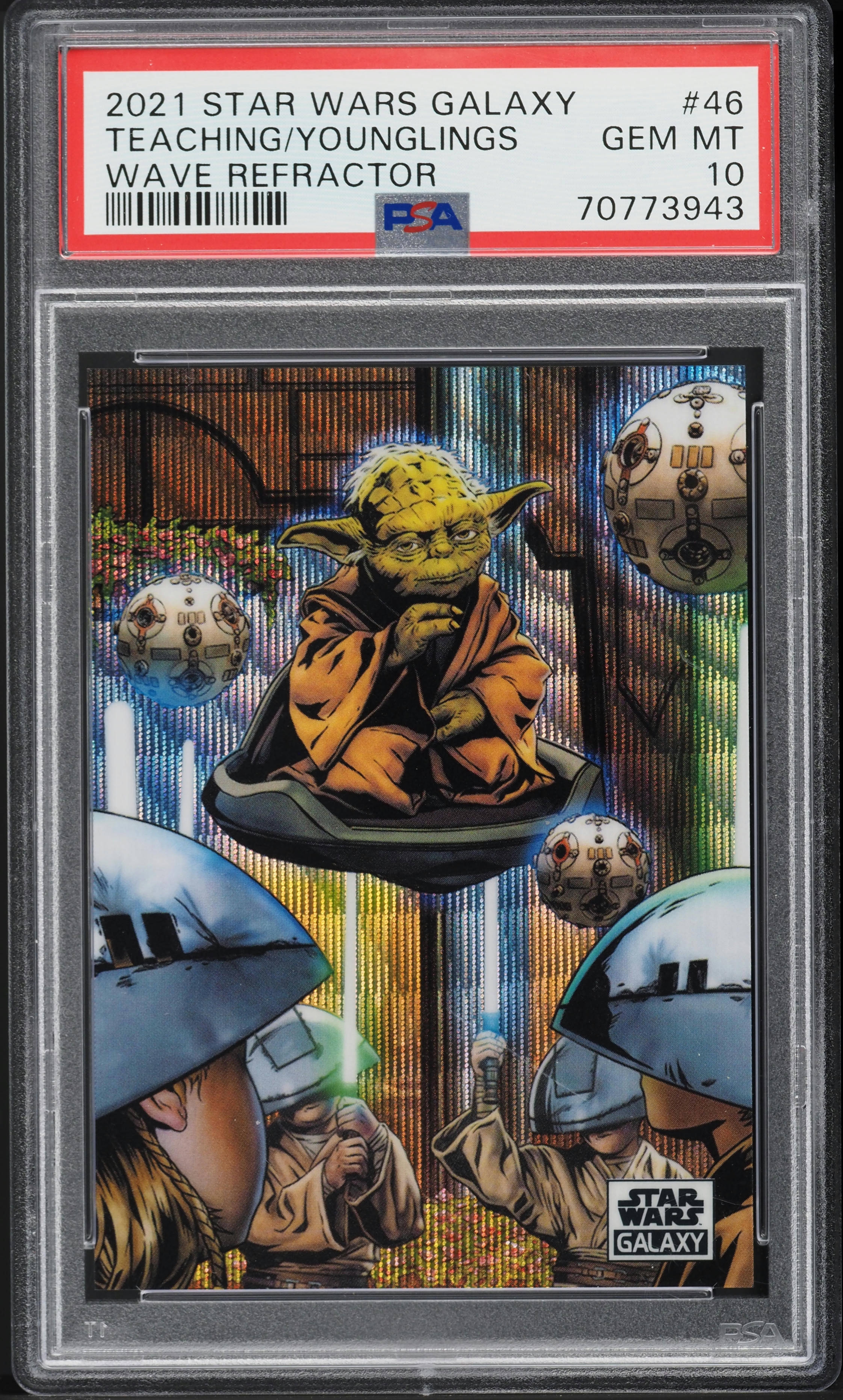 2021 Topps Chrome Star Wars Galaxy Wave Refractor Teaching