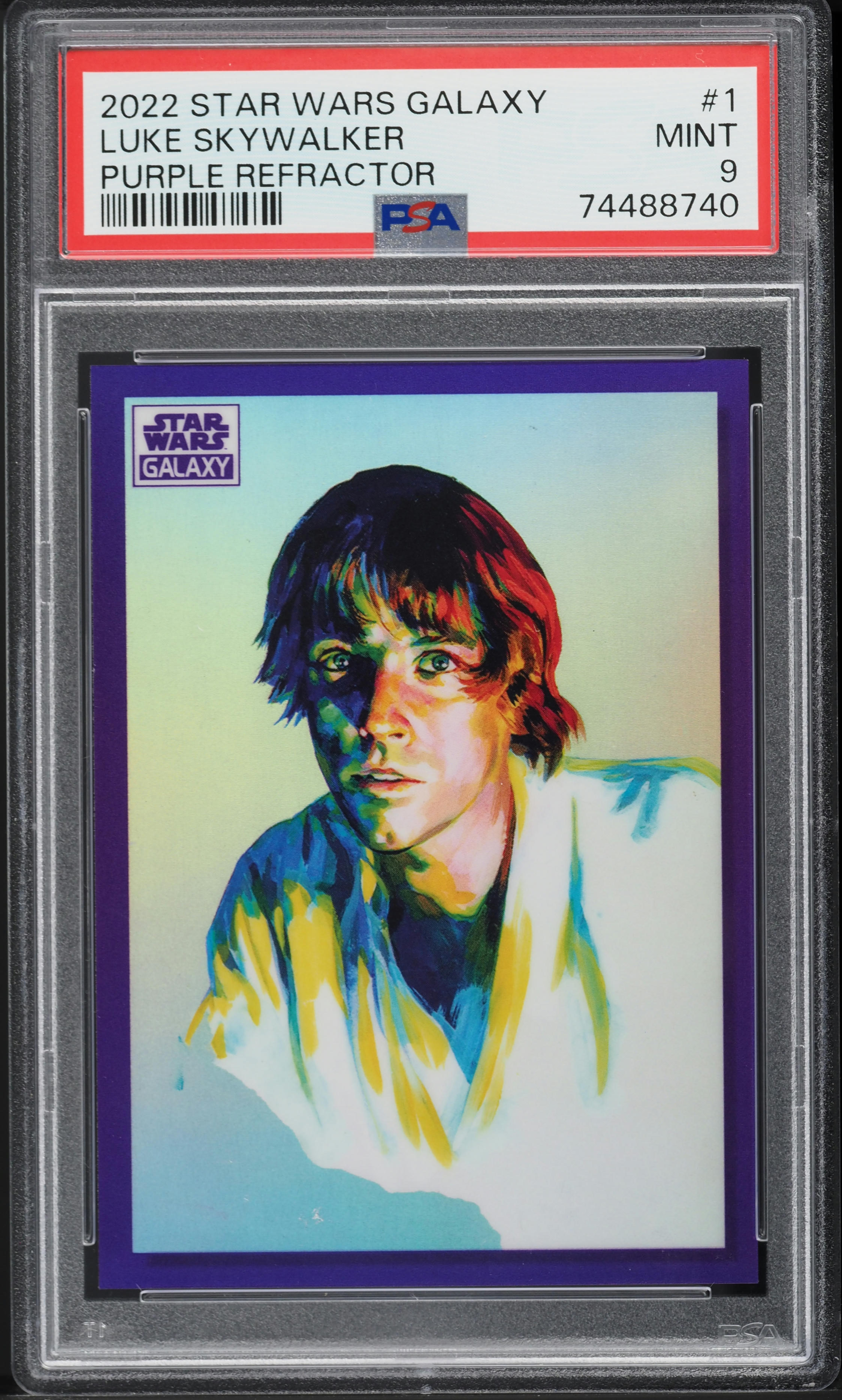 2022 Topps Chrome Star Wars Galaxy Mojo Refractor R2-D2 /50 #9 PSA