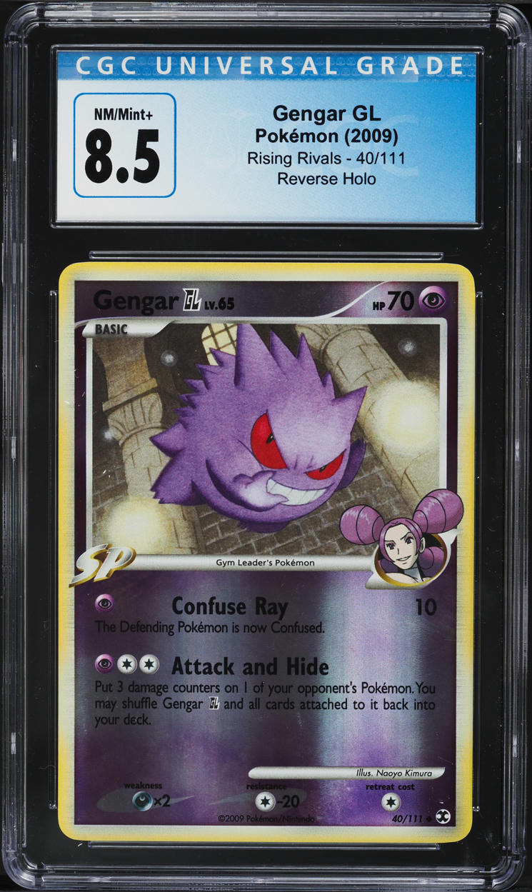 2009 Pokemon Platinum Rising Rivals Reverse Holo Gengar GL #40 CGC 