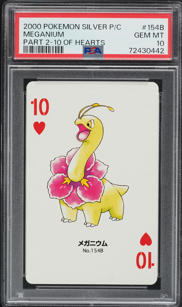 2000 Pokemon Silver Version Part 2 Playing Cards 10 Of Hearts