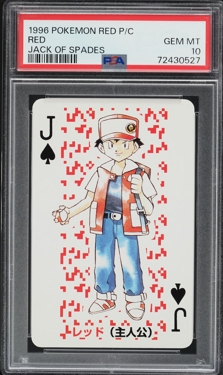 1996 Pokemon Japanese Red Poker Set Nintendo Playing Card Red PSA