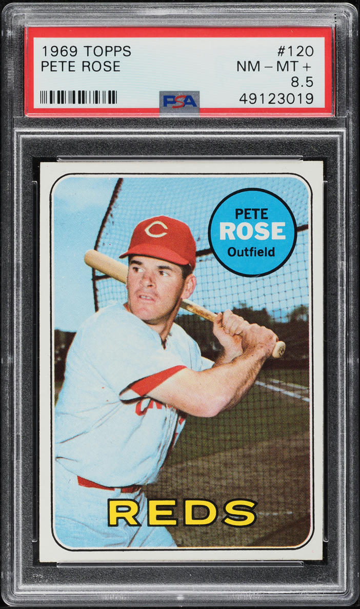 1969 Topps Pete Rose #120 PSA 8.5 NM-MT+