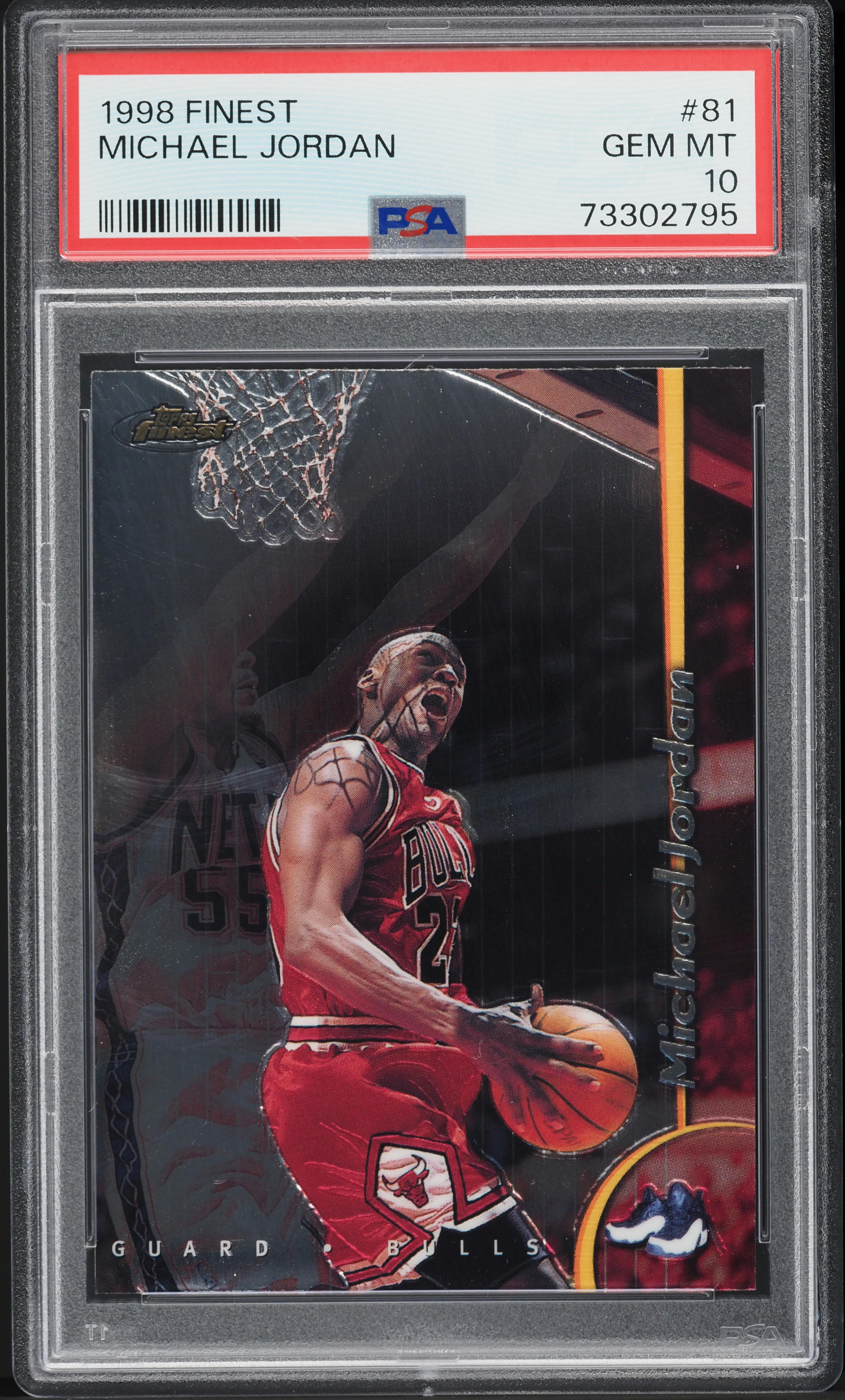 1998 Finest Basketball Michael Jordan #81 PSA 10 GEM MINT