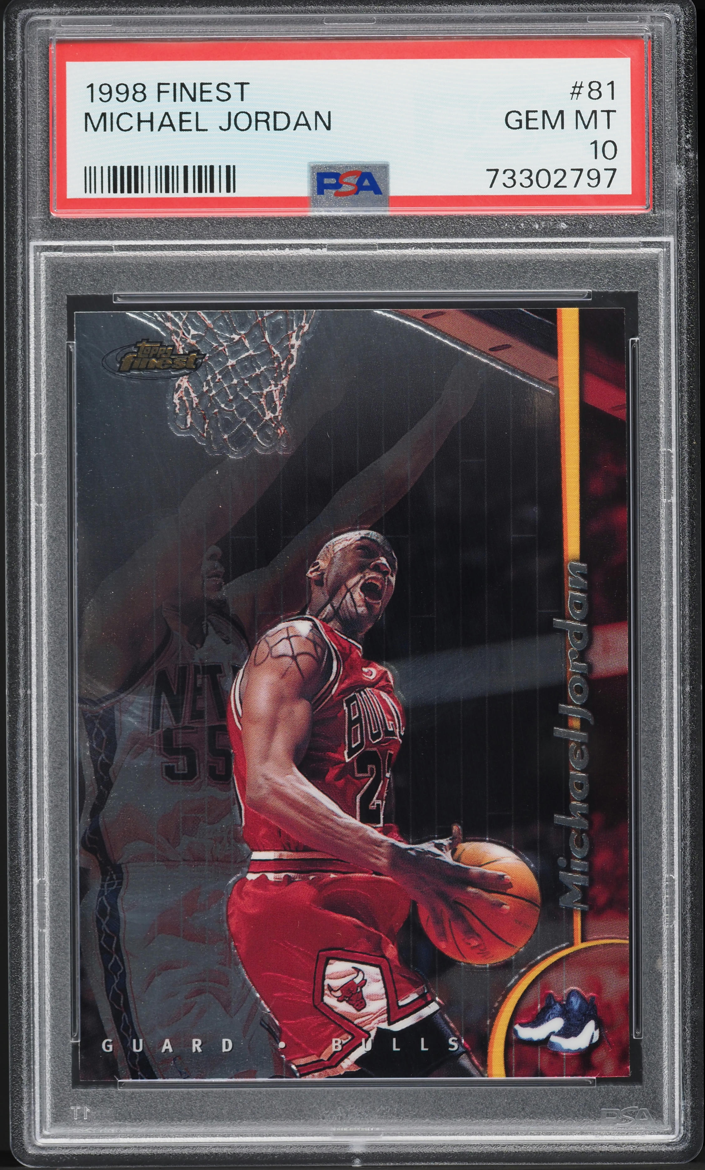 1998 Finest Basketball Michael Jordan #81 PSA 10 GEM MINT