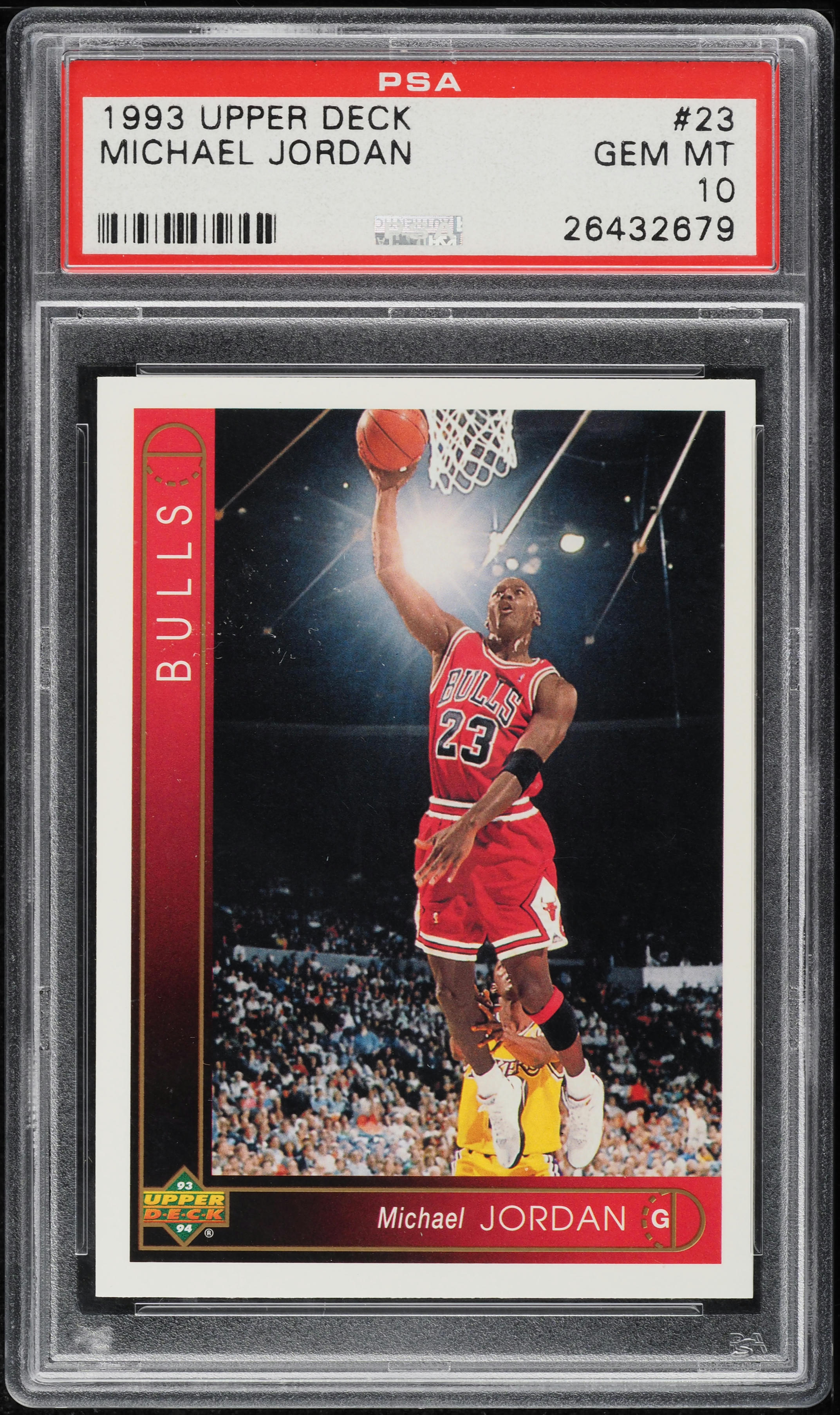 1993 Upper Deck Soccer Honorary Captain Gold Michael Jordan #HC3 