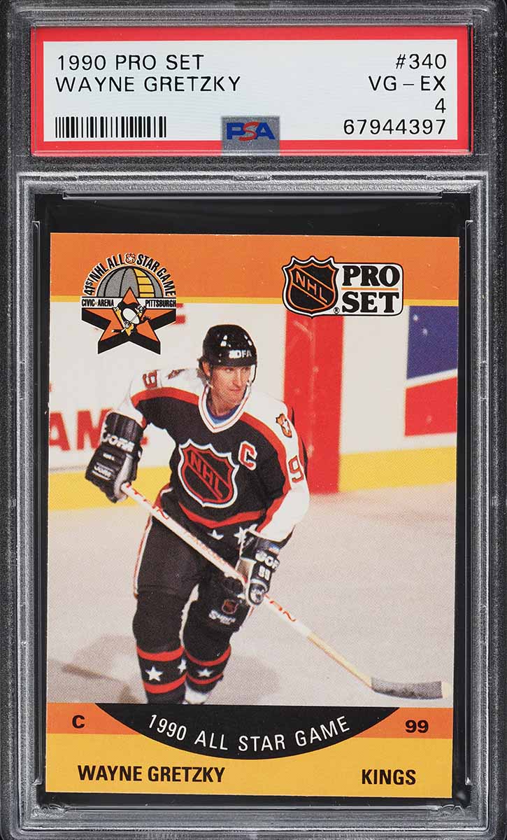 1990 Pro Set Hockey Wayne Gretzky #340 PSA 4 VGEX