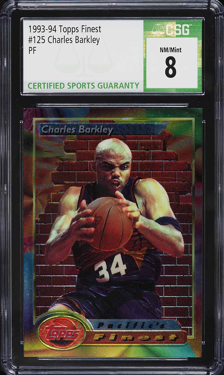 1993 Finest Basketball Charles Barkley #125 CSG 8 NM-MT