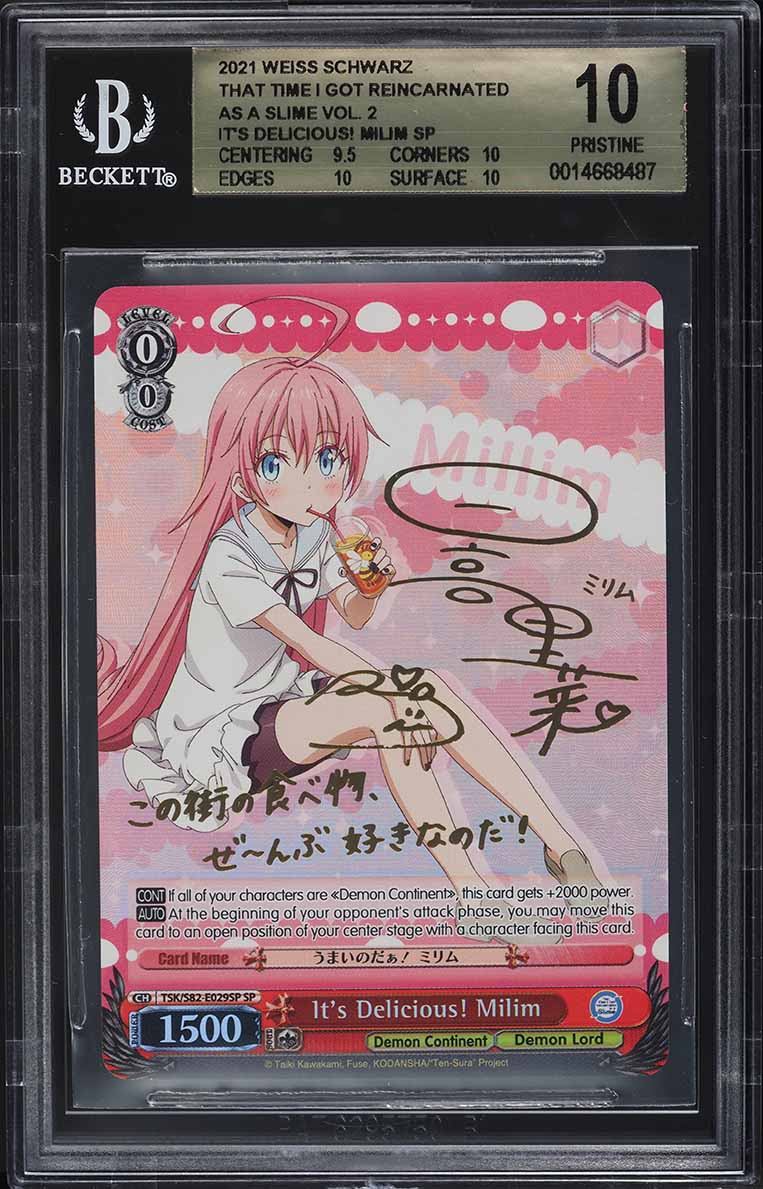 2021 Weiss Schwarz The Seven Deadly Sins Meliodas Important BGS 10