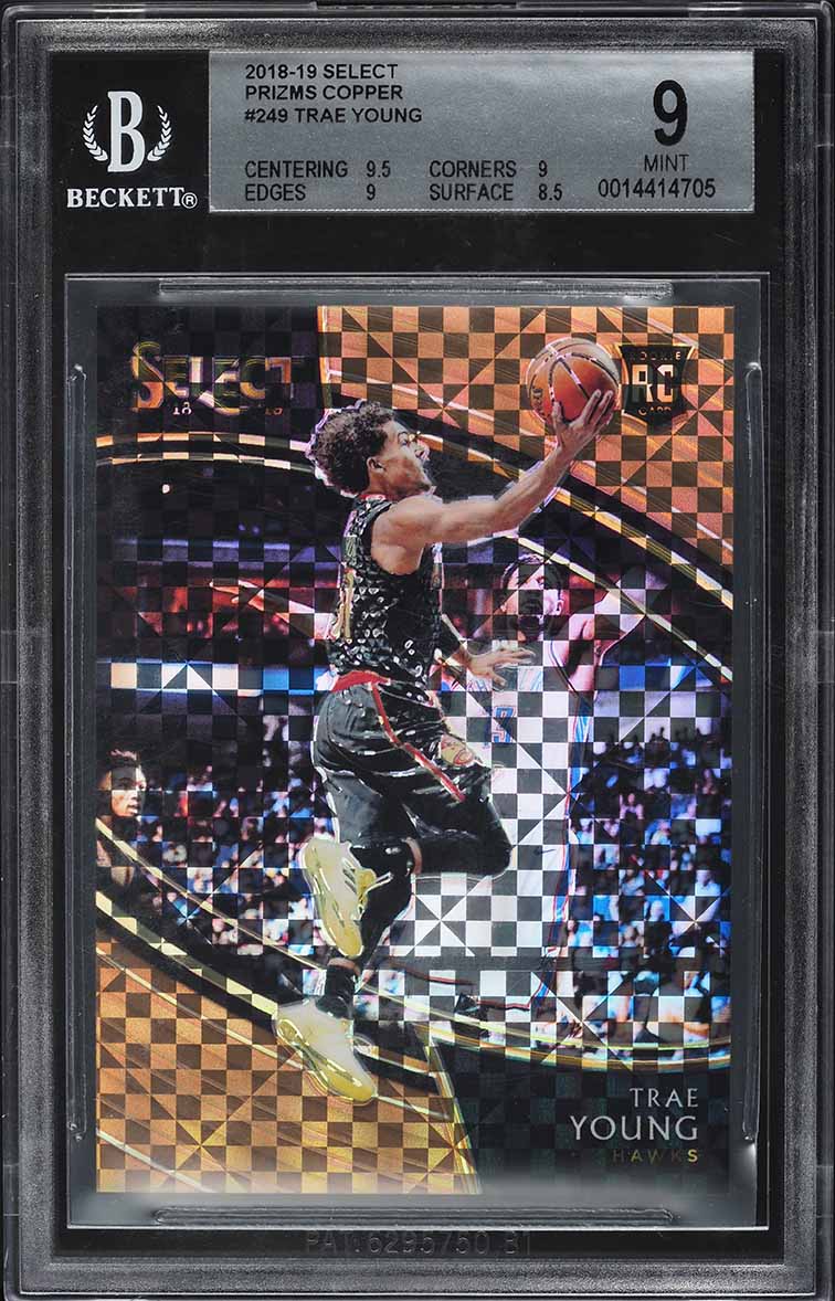 2018 Select Courtside Copper Prizm Trae Young ROOKIE /60 #249 BGS