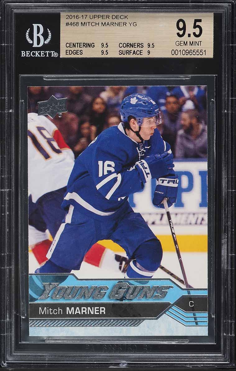 2016 Upper Deck Young Guns Mitch Marner ROOKIE #468 BGS 9.5 GEM MINT