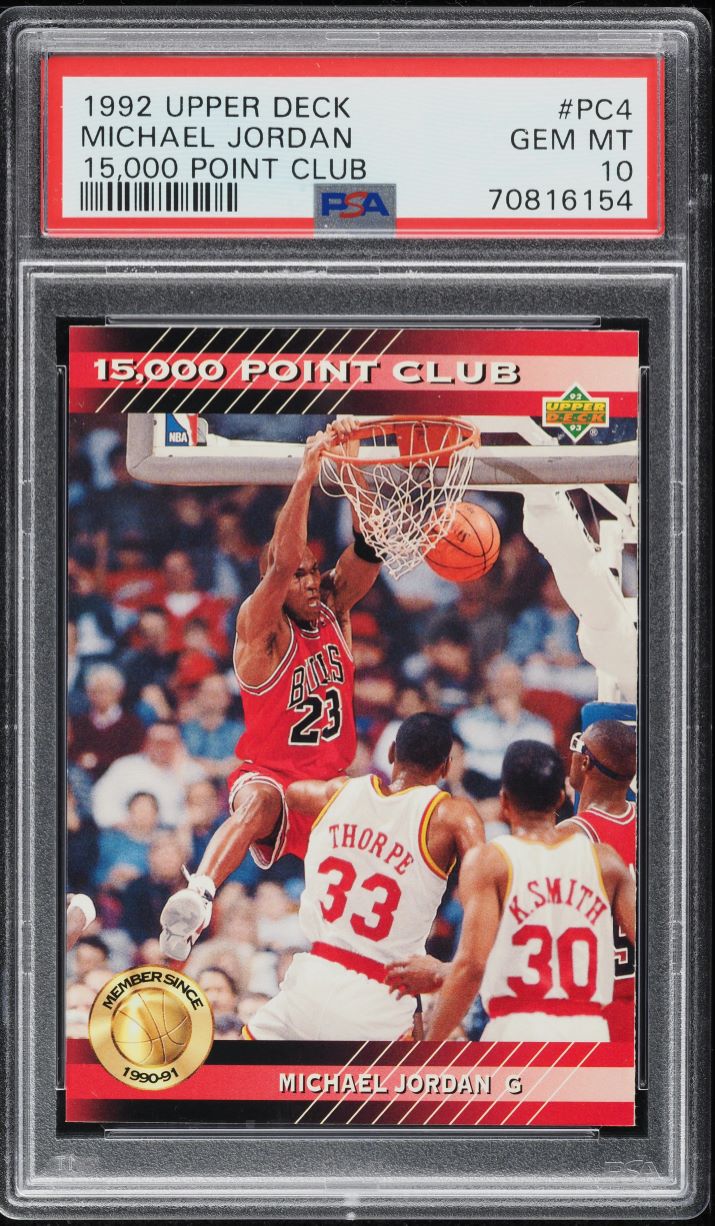 1992 Upper Deck 15,000 Point Club Michael Jordan #PC4 PSA 10 GEM MINT
