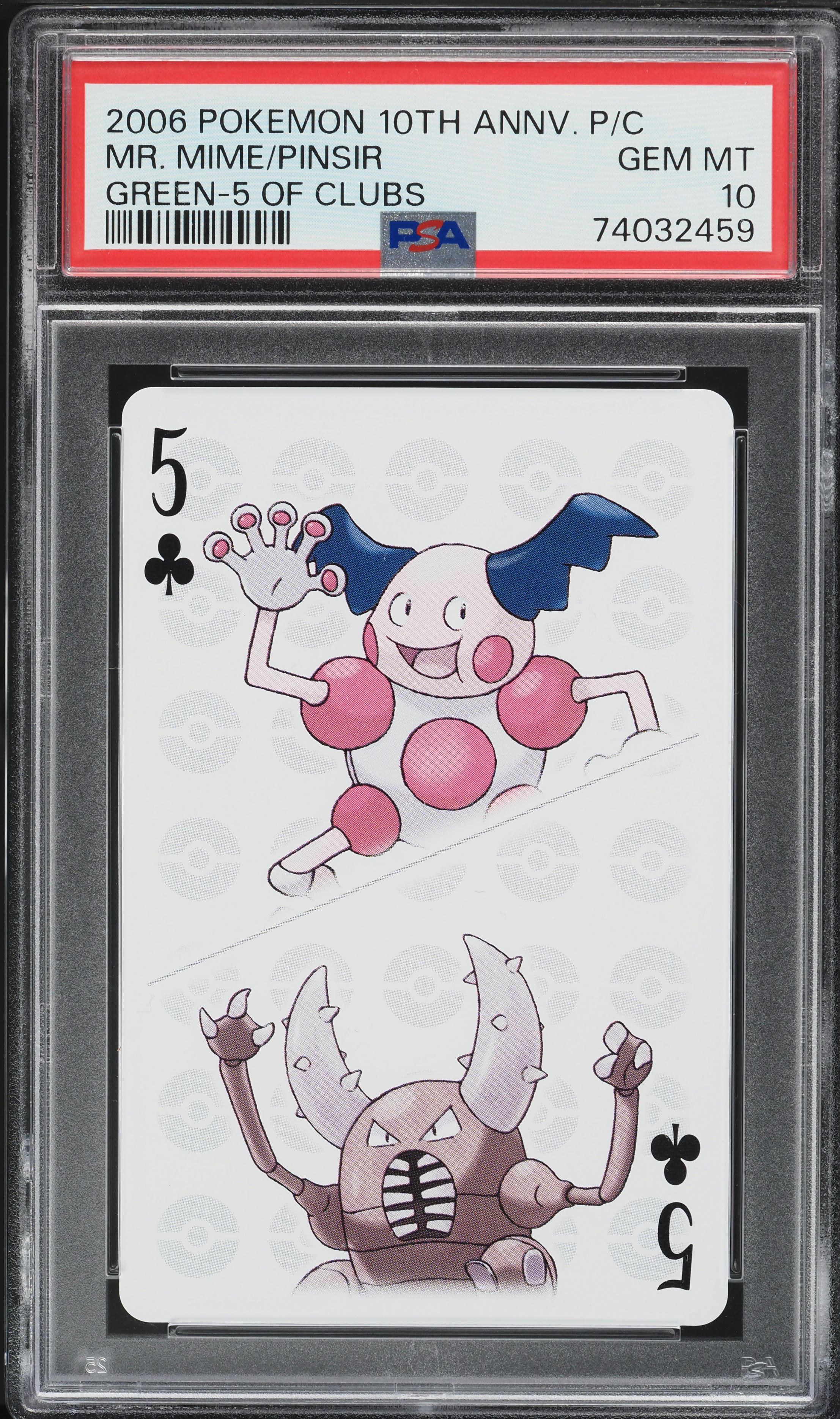 2006 Pokemon 10th Anniversary Playing Cards Yellow Deck Wobbuffet