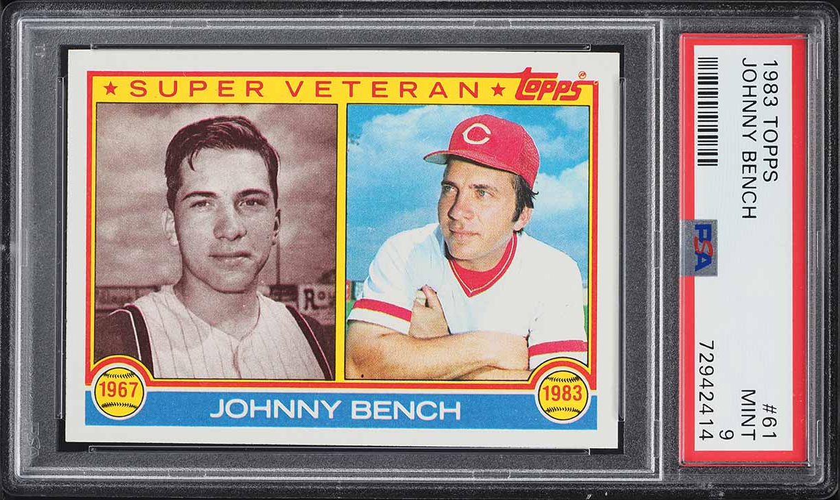 1983 Topps Johnny Bench #61 PSA 9 MINT
