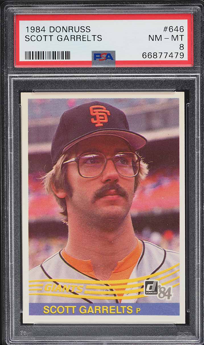1984 Donruss Scott Garrelts #646 PSA 8 NM-MT