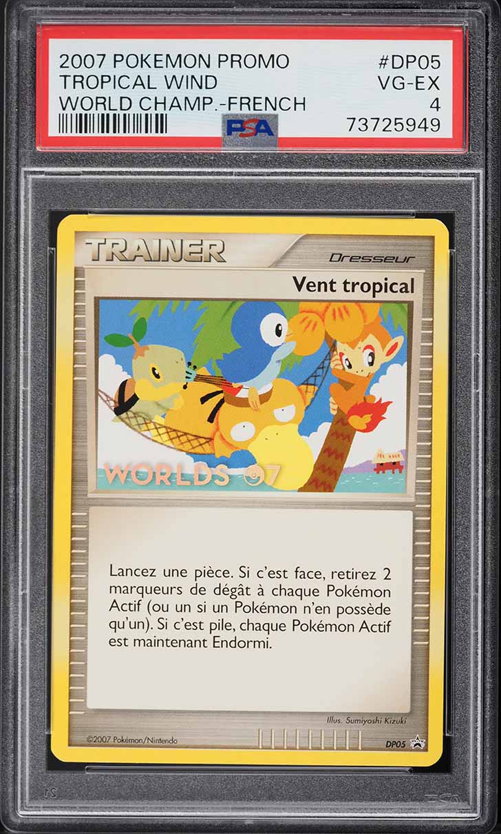 2007 Pokemon French World Championships Promo Tropical Wind #DP05 PSA 4 VGEX