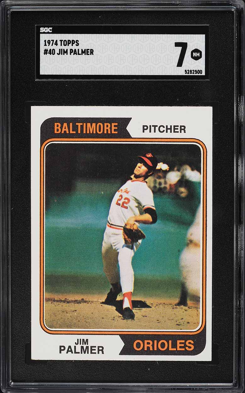 1974 Topps Jim Palmer #40 SGC 7 NRMT