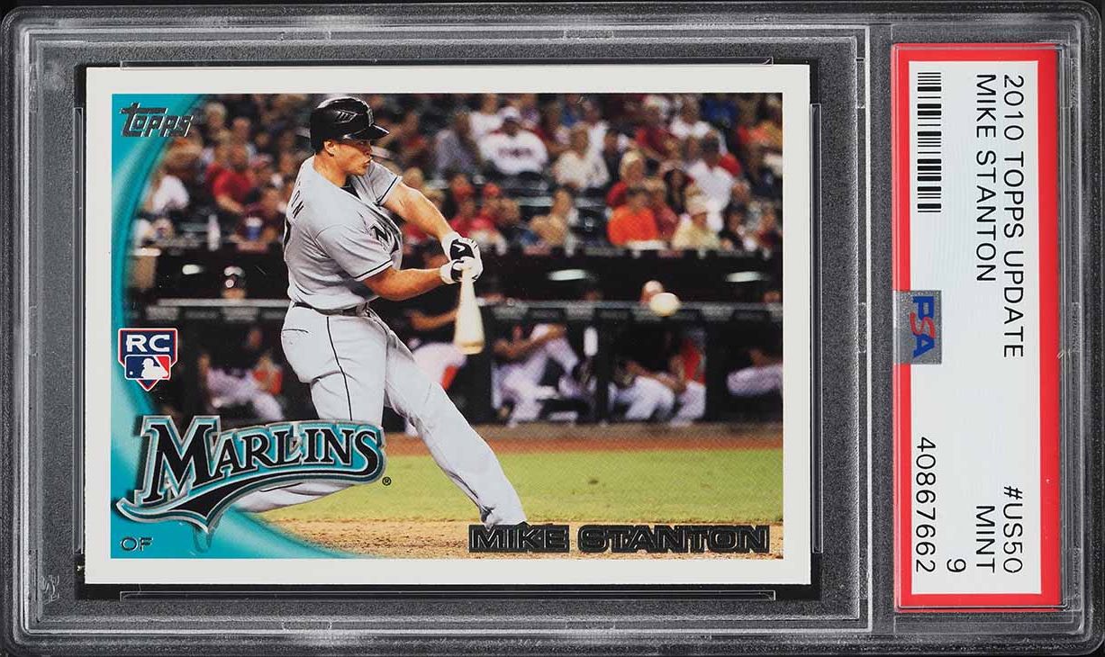 2010 Topps Update Giancarlo Stanton ROOKIE #US-50 PSA 9 MINT