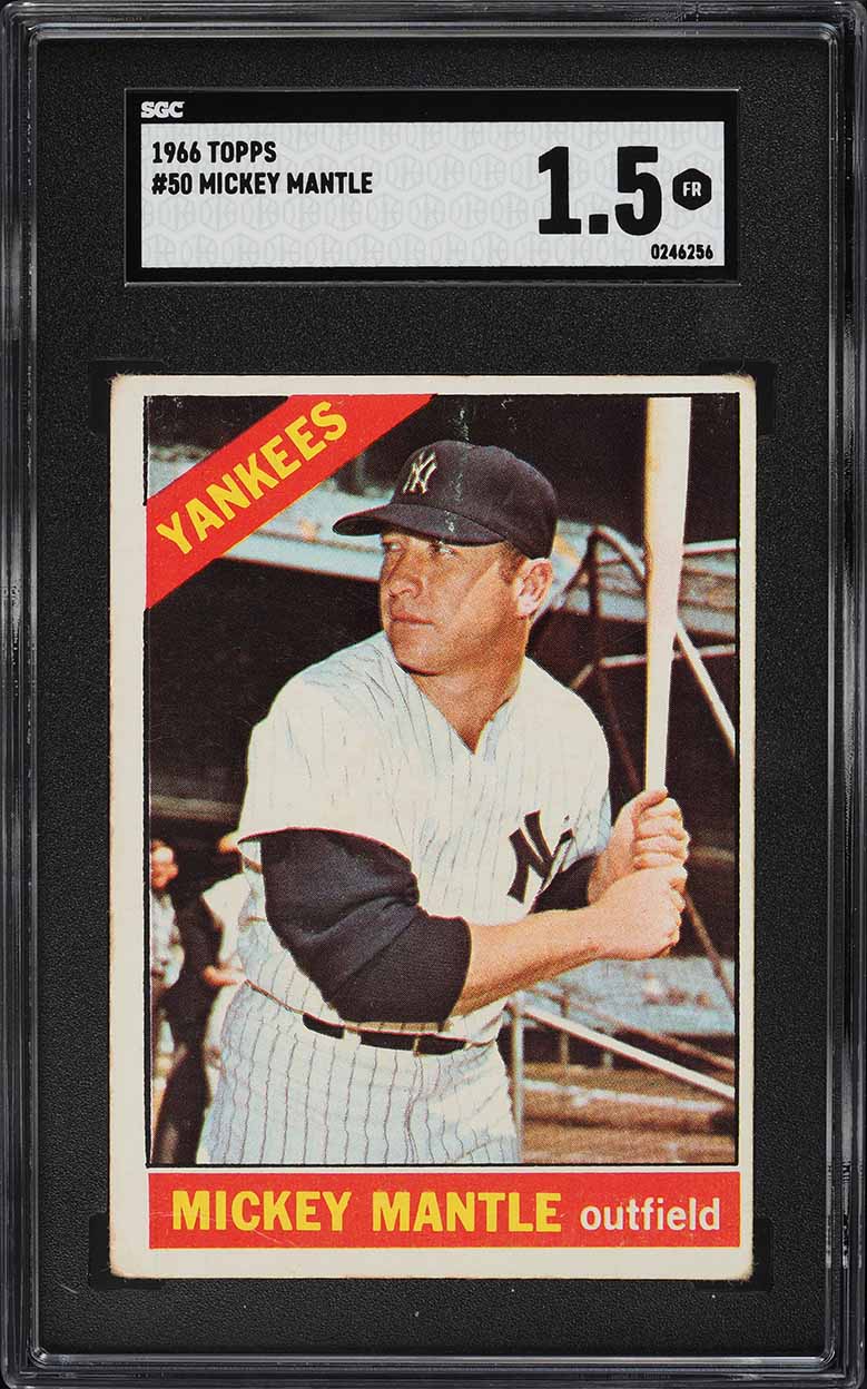 1966 Topps Mickey Mantle #50 SGC 1.5 FR