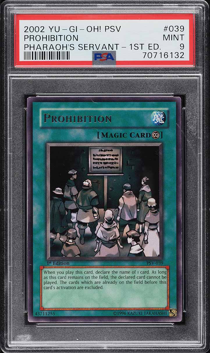 prohibition yugioh card Yu-Gi-Oh! - (LCYW-EN267) - Legendary Collection 3 Yugis World - 1st Edition Prohibition (Yugioh Pharaohs Servant)