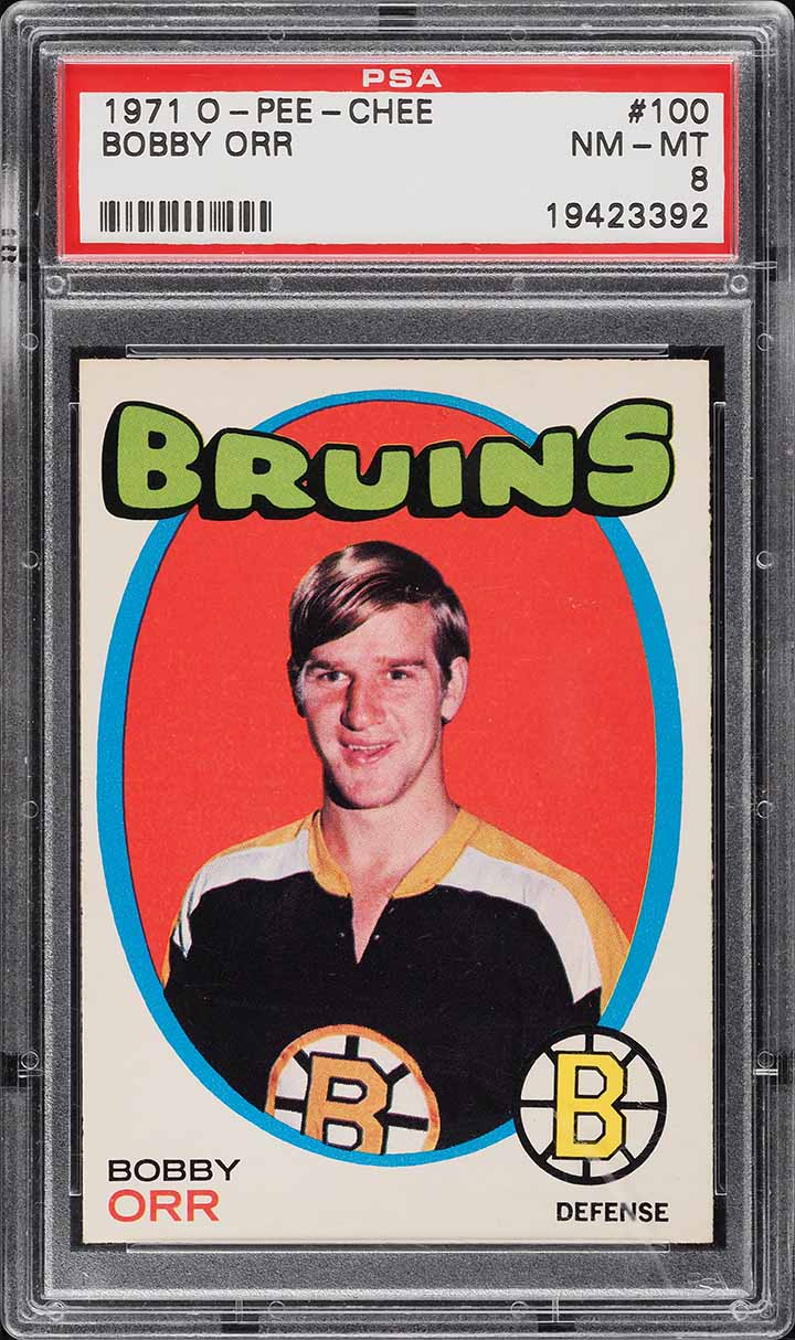 1971 O-Pee-Chee Hockey Bobby Orr #100 PSA 8 NM-MT