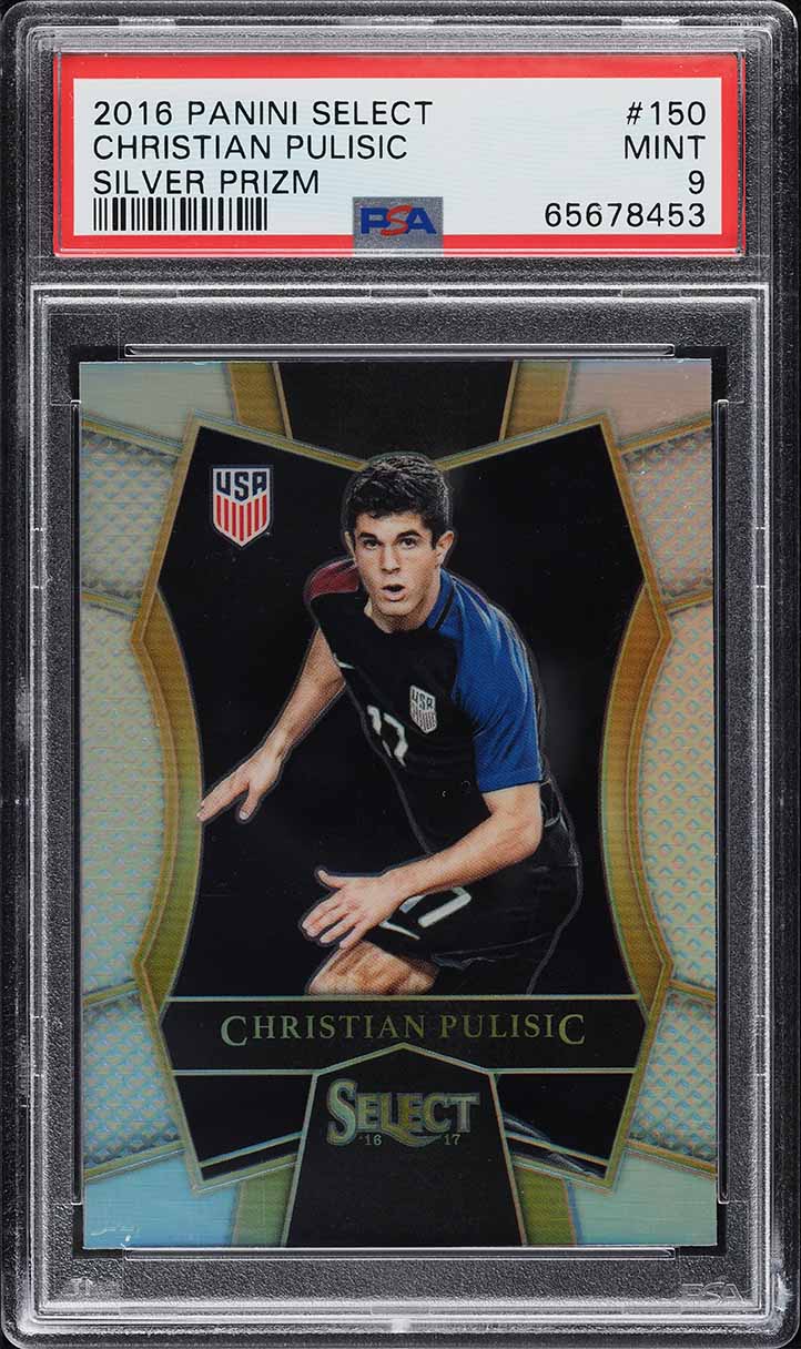 2016 Select Silver Prizm Christian Pulisic ROOKIE #150 PSA 9 MINT