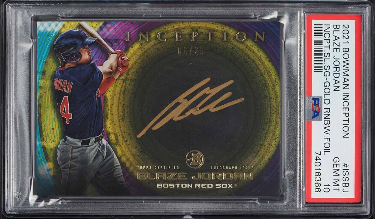 2021 Bowman Chrome Refractor Blaze Jordan ROOKIE AUTO /499 #CPA-BJ 
