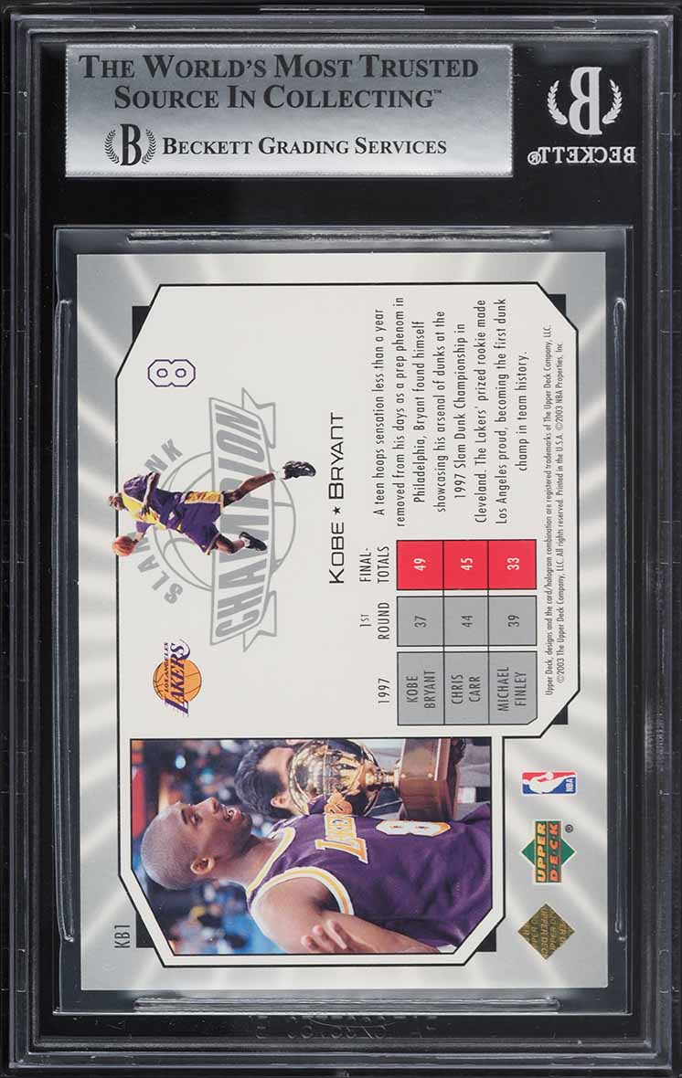 2003 Upper Deck All-Star Game Kobe Bryant /1997 #KB1 BGS 9 MINT on