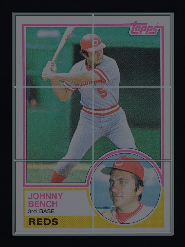 1983 Topps Johnny Bench #60 MBA AUTH