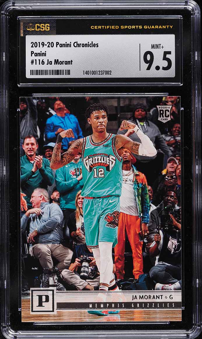2019 Panini Chronicles Ja Morant ROOKIE #116 CSG 9.5 MINT+