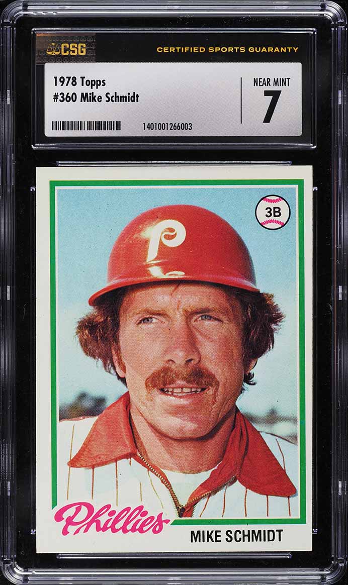 1978 Topps Mike Schmidt #360 CSG 7 NRMT