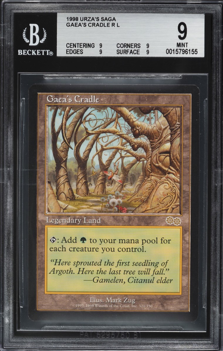1998 Magic The Gathering MTG Urza's Saga Gaea's Cradle #321 BGS 9 MINT